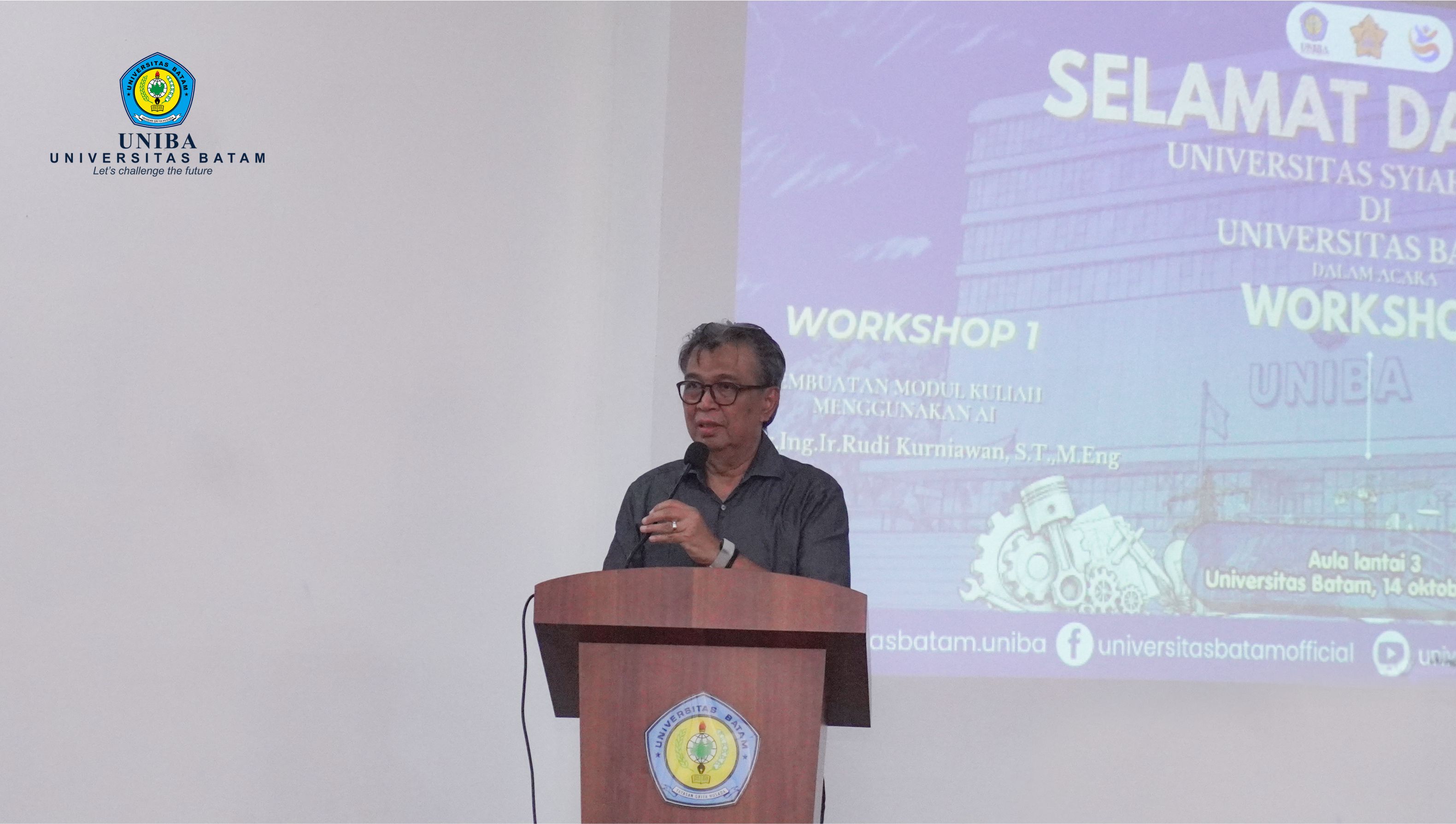 FAKULTAS TEKNIK UNIVERSITAS BATAM GELAR WORKSHOP PEMANFAATAN AI DAN PENYUSUNAN PERANGKAT PEMBELAJARAN BERBASIS OBE